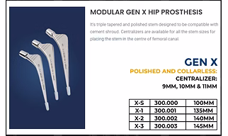 MODULAR GEN X POLISHED AND COLLARLESS (CENTRALIZER)