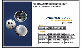 MODULAR UNCEMENTED CUP REPLACEMENT SYSTEM