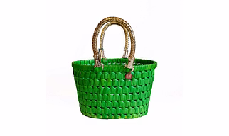 Palm leaf basket