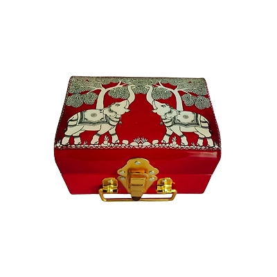 kottanz TRUNK BOX WITH ELEPHANT PRINT