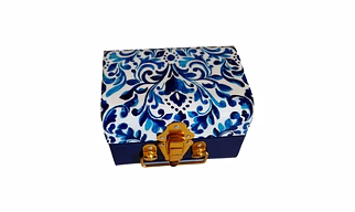 Trunk With Indigo Print