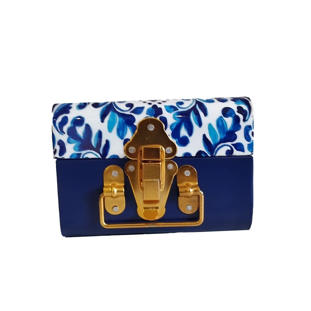 Trunk With Indigo Print-1