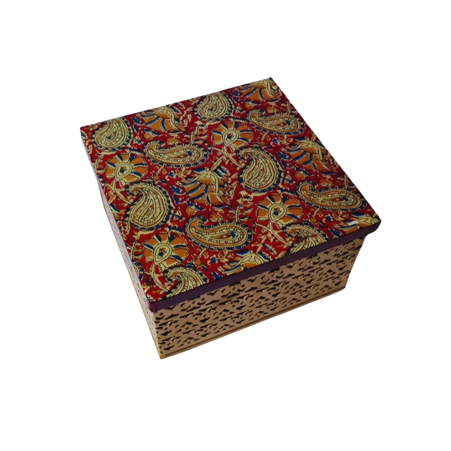 KALAMKARI SQUARE BOX-2