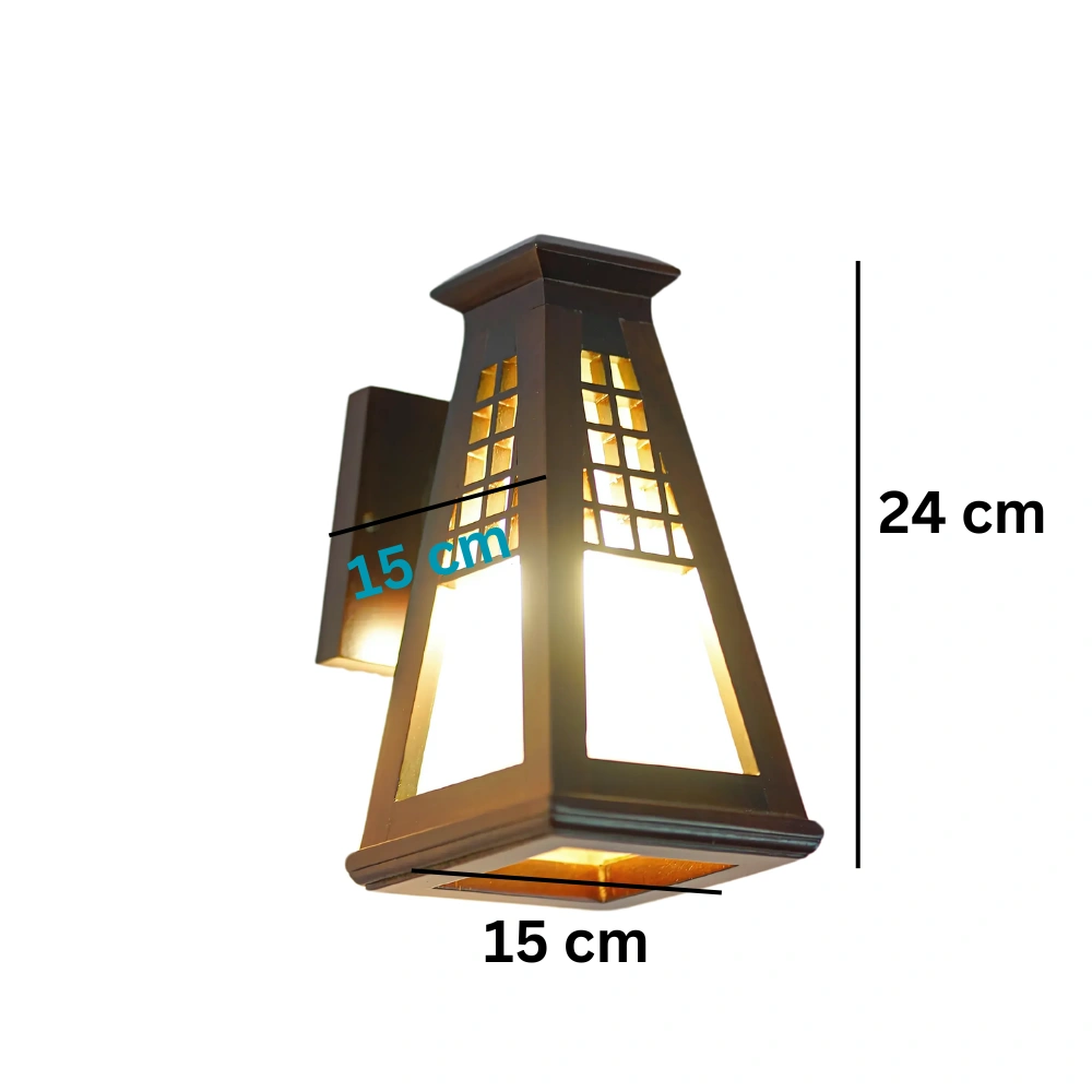 PYRAMID WOODEN WALL LAMP-3