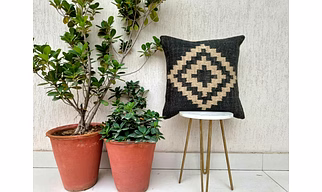 Jute Wool Kilim Cushion Covers
