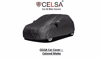 CELSA Car Cover - 2x2 Grey (For All Cars & Models) (With Side Mirror Pockets)