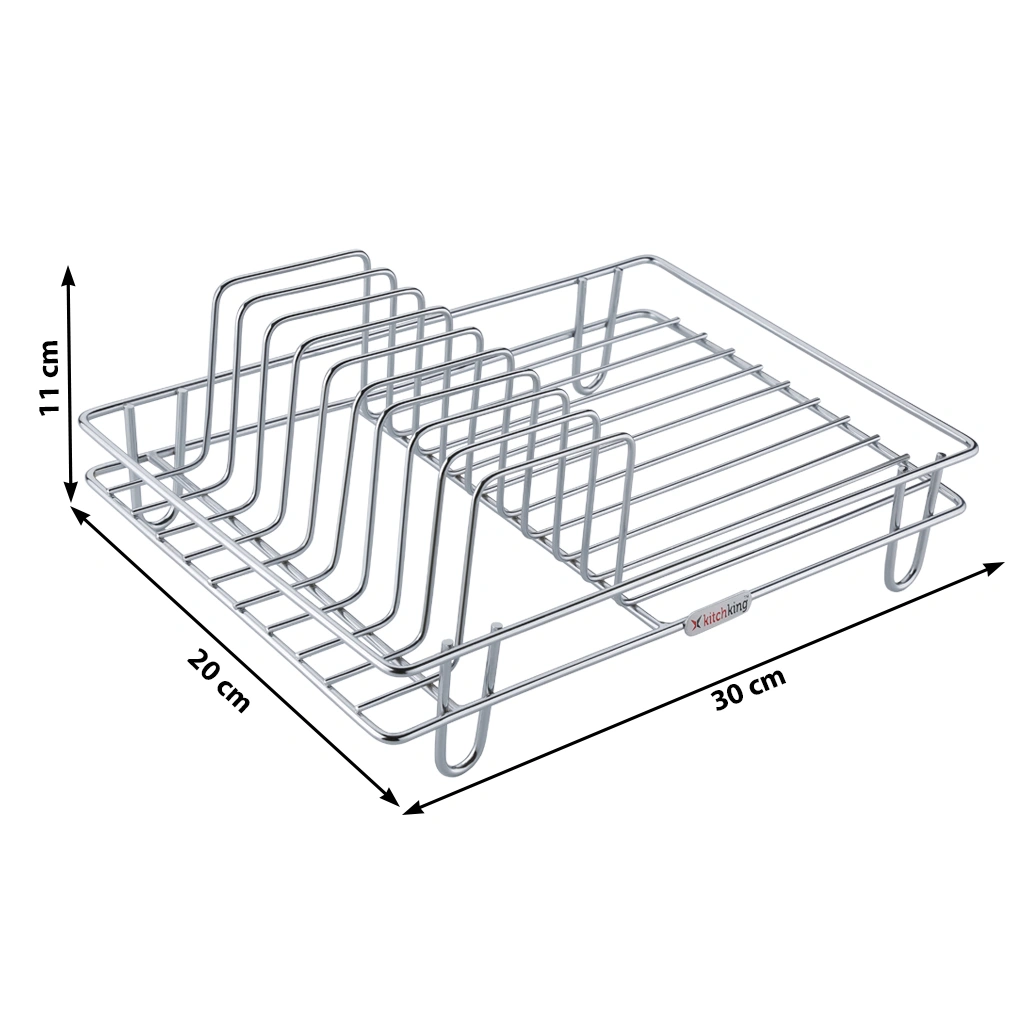 Cup Saucer Stand Small-Silver-Stainlesssteel-2