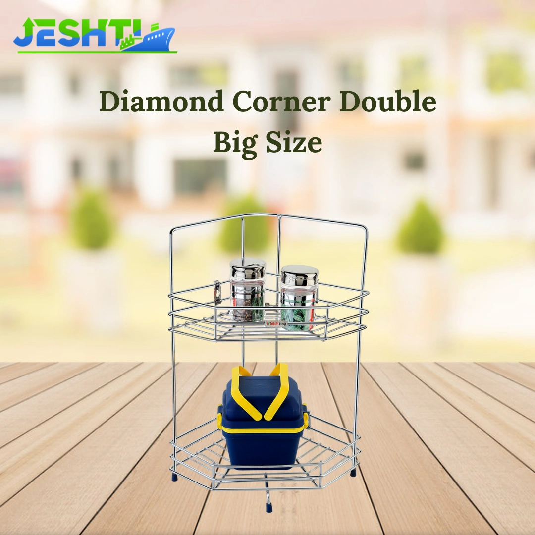 Diamond Corner Big Double-Silver-Double-Stainlesssteel-1