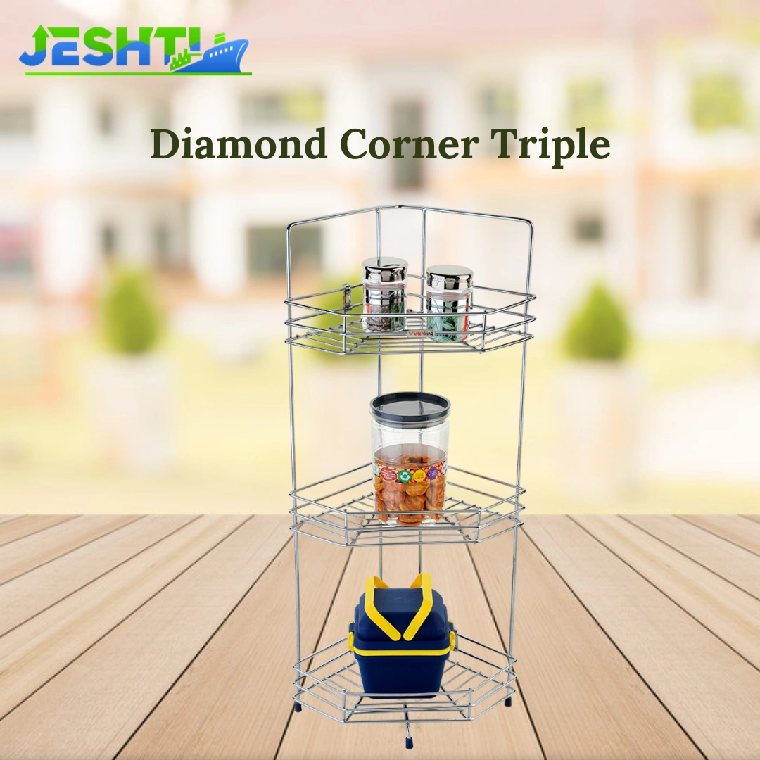 Diamond Corner Tripple-Silver-Tripple-Stainlesssteel-1