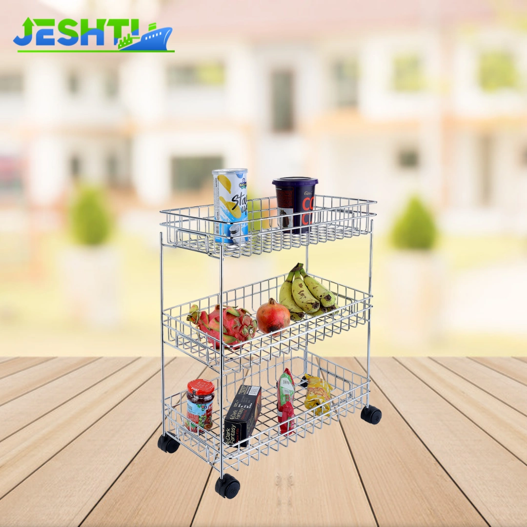 Folding Veg Trolley 3 Tier-K185