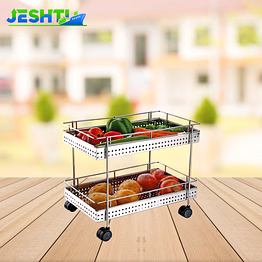 kitchking vegetable trolley perforated double