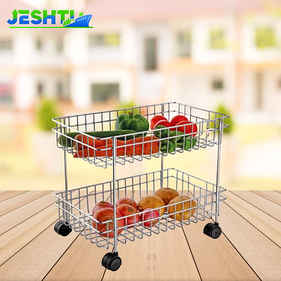 kitchking vegetable trolley double