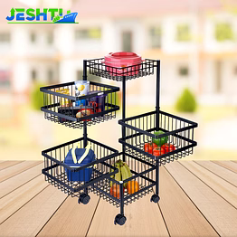kitchking rotating trolley wire 5 tier
