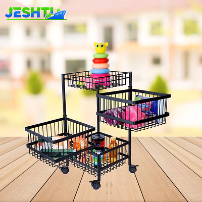 kitchking rotating trolley wire 4 tier