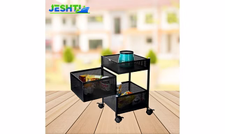 Rotating Trolley Perforated 3 Tier