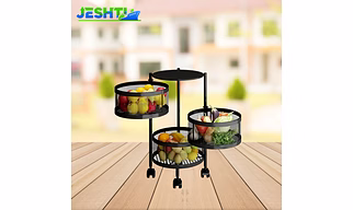 Rotating Trolley Round 3 Tier
