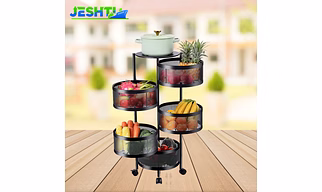 Rotating Trolley Round 5 Tier