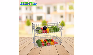 Vegetable Stand Trolley Double