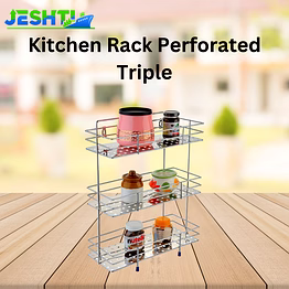 kitchking kitchen rack perforated tripple