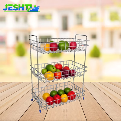 vegetable stand trolley triple