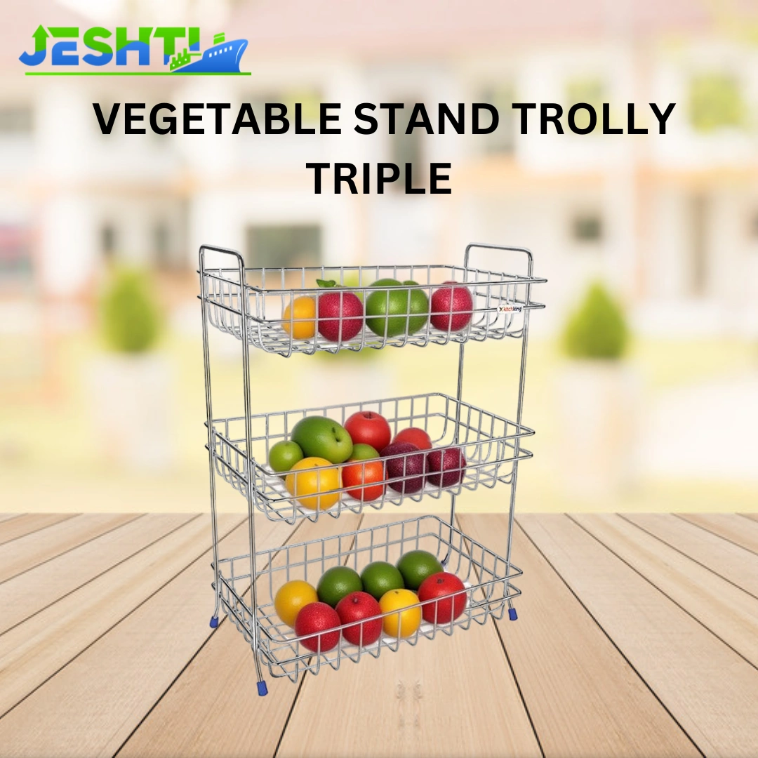 Vegetable Stand Trolley Triple-1