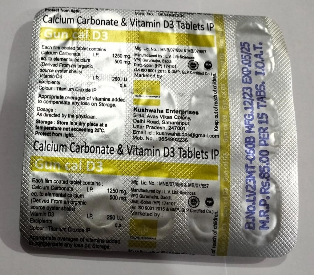 Calcium Carbonate &amp; Vitamin D3 Tablets-2