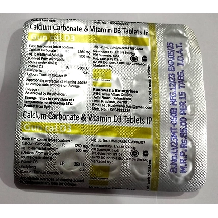 Calcium Carbonate &amp; Vitamin D3 Tablets-5