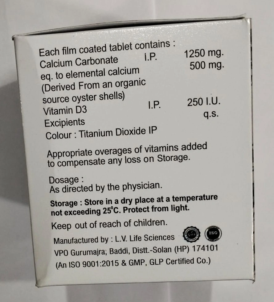 Calcium Carbonate &amp; Vitamin D3 Tablets-3