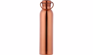 Matte Pure Copper Water Bottle - 1 Litre Capacity Ayurvedic & Eco-Friendly Design