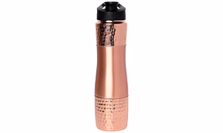 Plain 1000 ml Pure Copper Water Bottle with Sipper