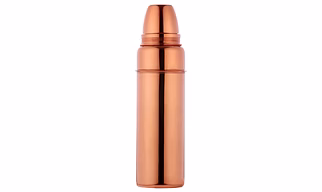 Pure Copper Water Bottle with Cup - 900 ml Unlined and Uncoated