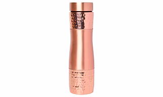 Plain Pure Copper Water Bottle with Wide Mouth1000 ml Capacity