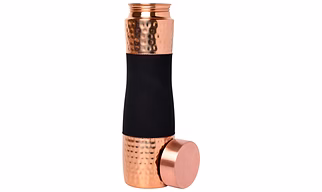 1000ml Wide-Mouth Pure Copper Water Bottle - Dark Cherry