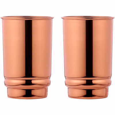 copper tumblers set of 2 - 350ml, lacquer-free pure copper
