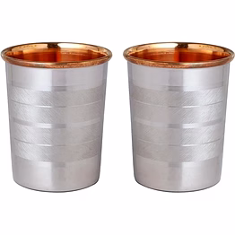 pure copper tumbler set of 2 - 250 ml