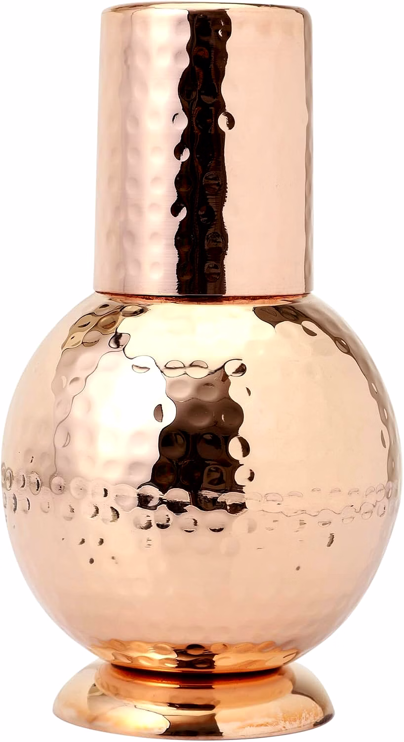 Pure Copper Nightstand Carafe - 1 Litre image 2