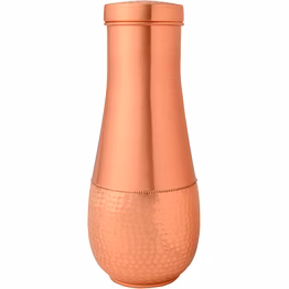 1.8l pure copper water carafe - long neck, plain design