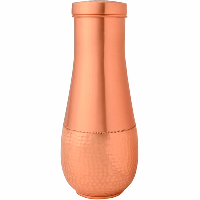 1.8l pure copper water carafe - long neck, plain design