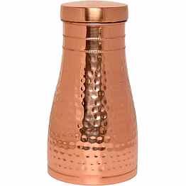 hammered pure copper nightstand carafe - 1 litre