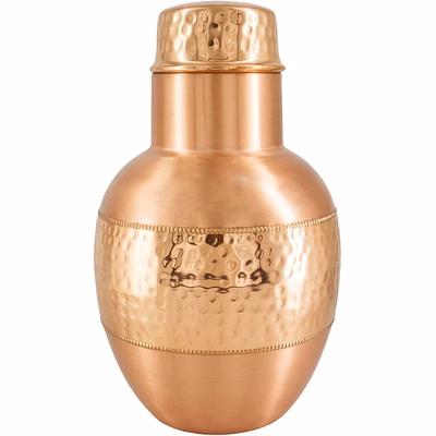 premium pure copper bedside carafe set - 1.8 litre