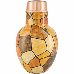 premium pure copper bedside water carafe set - 1.8 litre