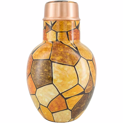 premium pure copper bedside water carafe set - 1.8 litre