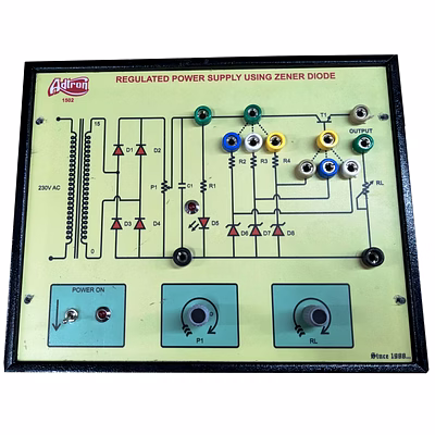 adtron regulated power supply using zener diode trainer