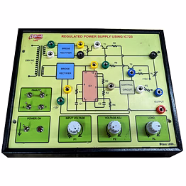 adtron regulated power supply using ic 723 trainer