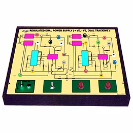 adtron regulated dual power supply ( + ve, - ve, dual tracking ) trainer