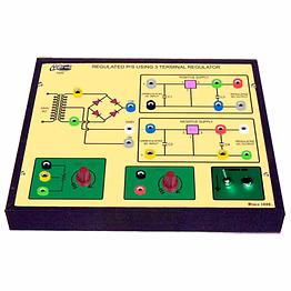 adtron regulated power supply using 3 terminal ( 78 xx , 79 xx ) trainer