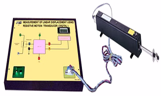 Measurement of Linear Displacement Using Resistive Motion Transducer Trainer ( Digital )