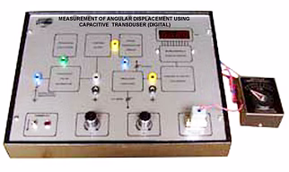 Measurement of Angular Displacement Using Capacitive Transducer Trainer ( Digital )