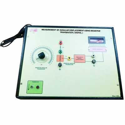 adtron measurement of angular displacement using resistive transducer trainer ( digital )