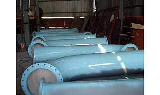 High Alumina Ceramic Lined Pipe And Bend